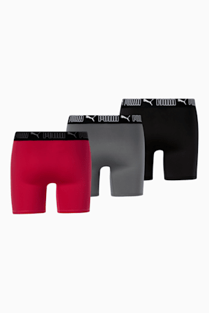 Men's Training Boxer Briefs [3 Pack], RED / WHITE, extralarge